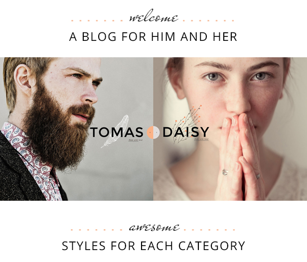Tomas and Daisy - Personal Blog Theme - 1